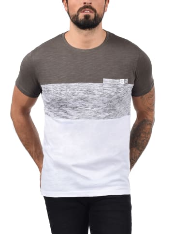 !SOLID Rundhalsshirt in grau