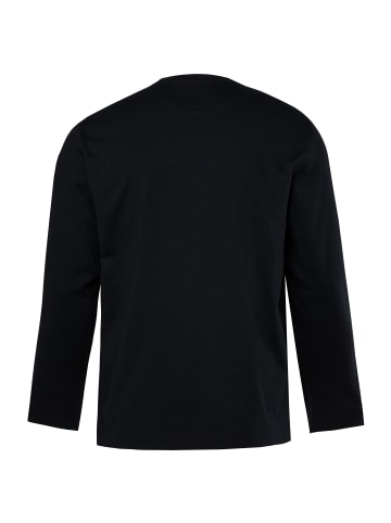 Men Plus Kurzarm T-Shirt in schwarz