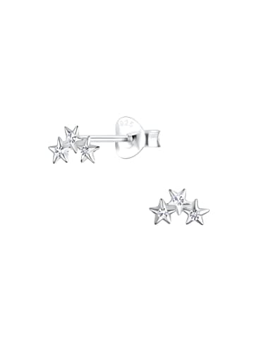 Alexander York Ohrringe, Ohrstecker STAR in 925 Sterling Silber, 2-tlg.
