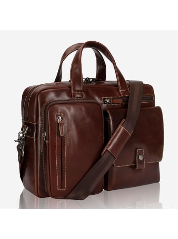 Jekyll & Hide Oxford Aktentasche Leder 38 cm Laptopfach in mocha