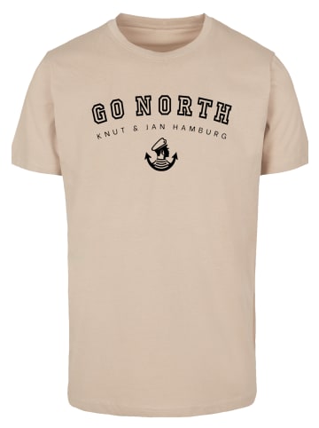 F4NT4STIC T-Shirt Go North in sand