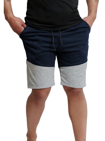 Forbest Kurze Basic Sport Sweat Shorts in Blau