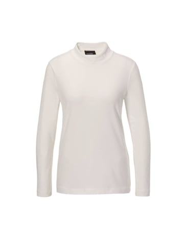 GOLDNER Stehbundshirt Stehkragenshirt mit Langarm in cremeweiß
