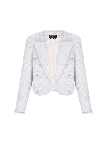 faina Women Blazer in light blue gold