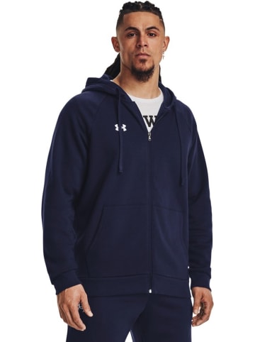 Under Armour Hoodie "UA Rival Fleece Fullzip Hoodie" in Blau