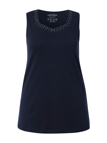 Ulla Popken Strick-Top in dunkles marine