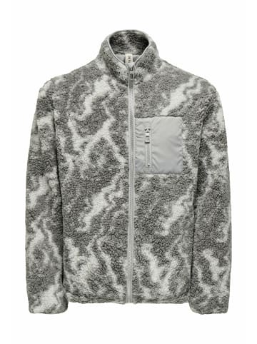 Only&Sons Fleecejacke für Damen in grau