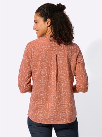 WITT WEIDEN Baumwollbluse in papaya-ecru