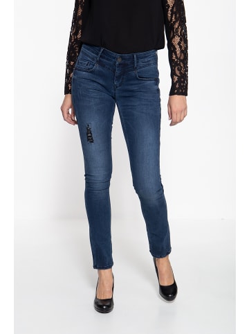 ATT Jeans ATT Jeans ATT JEANS Slim Fit Jeans mit Destroyed-Effekten Zoe in blau