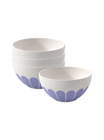 Villeroy & Boch 4er Set Müslischalen Fleur Couleur ø 14,1 cm in Bleu