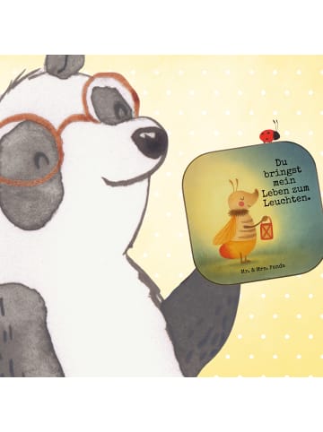 Mr. & Mrs. Panda Tischschoner Glühwürmchen Design mit Spruch in Weiß