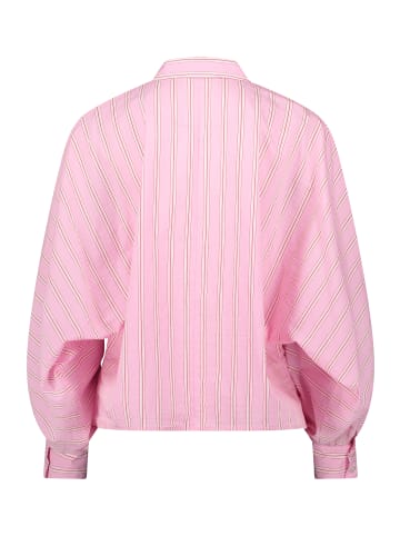 CARTOON Oversize-Bluse mit Streifen in Rosé/Pink