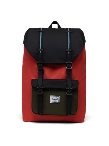 Herschel Little America Mid 17 - Rucksack 40 cm in chili/black/ivy green/storm blue