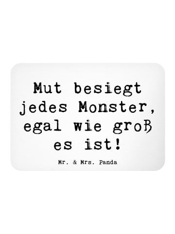 Mr. & Mrs. Panda Magnet Spruch Ängste vor Monstern besiegen mit ... in Weiß