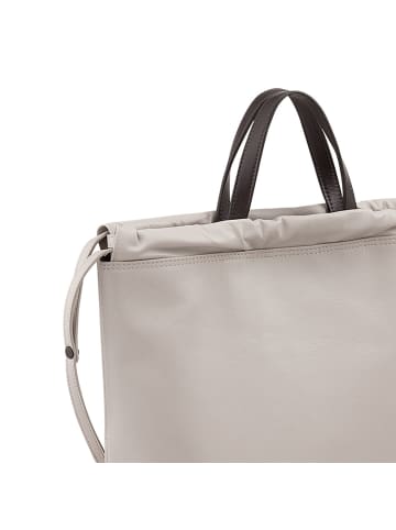 DuDu Rucksack Leder 42 cm in pearl grey