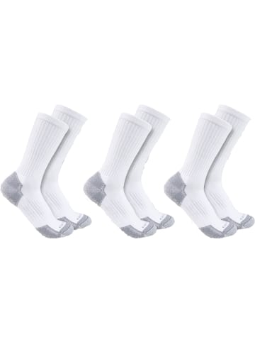 CARHARTT  Socke "Midweight Cotton Blend Crew Sock 3 Pair" in Weiß