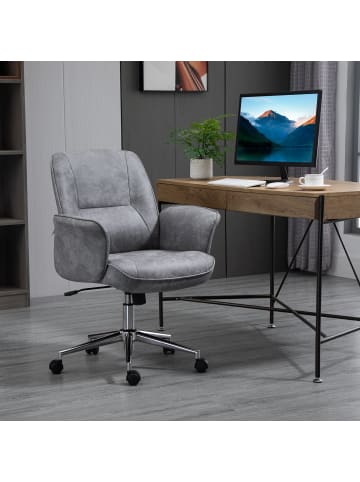 Vinsetto Bürostuhl-67L x 69B x 102Hcm-Hellgrau
