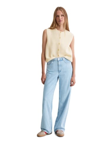 Marc O'Polo Ärmellose Strickweste slim in Raw Cream