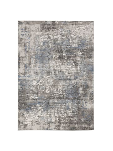 Pergamon Designer Teppich Tawira Vintage in Silber Blau