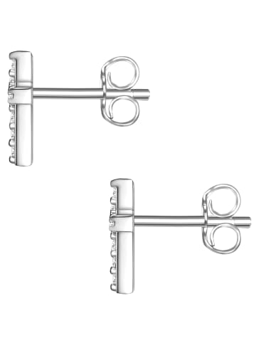 Glanzstücke München Ohrstecker Kreuz Sterling Silber Topas in silber