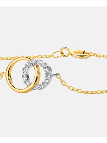 Diamant L'éternel Armband aus 375 Gelbgold mit 0.07 Karat Diamant