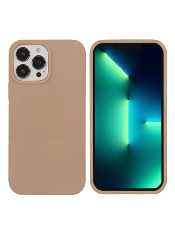 Platyne Feste Silikonhülle für iPhone 13 Pro in Gold