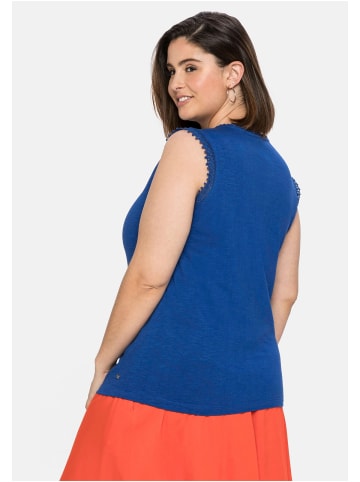 sheego Top in royalblau