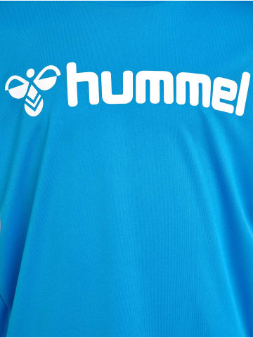 Hummel T-Shirt Hmllogo Kinder in DIVA BLUE
