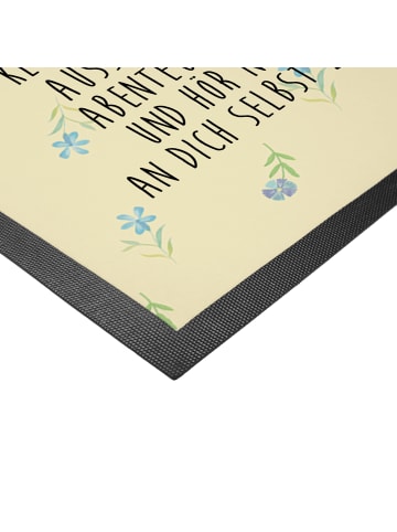 Mr. & Mrs. Panda Schmutzmatte Hase Blume mit Spruch in Blumig