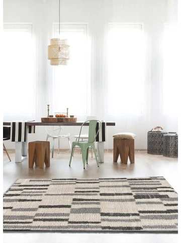 Atticgo Hochflor-Teppich ENYA in silber