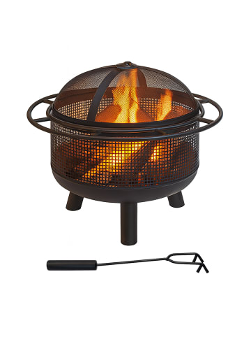 relaxdays Feuerschale in Schwarz - Ø 60 cm