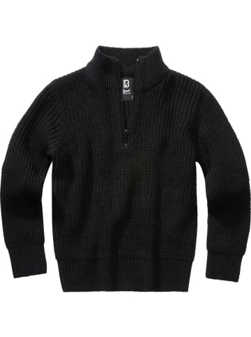 Brandit Pullover "Kids Marine Pullover Troyer" in Schwarz