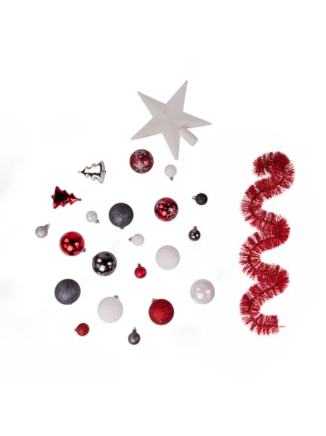 Atmosphera Créateur d'intérieur Weihnachtsschmuck in Mehrfarben, (B) 2,5 x (H) 21 x (L) 20 cm