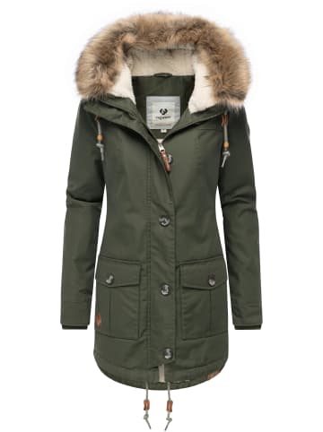 ragwear Winterjacke Jane YOUMODO in Dark Olive