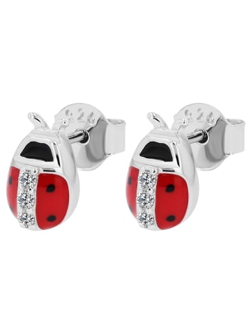 Adeliás Kinder Ohrringe – Ohrstecker aus 925 Silber mit Zirkonia in silber