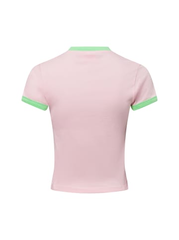 Juicy Couture T-Shirt Collegiate in rosa grün - 0001