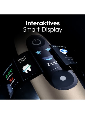 Oral-B Elektrische Zahnbürste "iO 10 + Reiseetui Lunar" in Gold