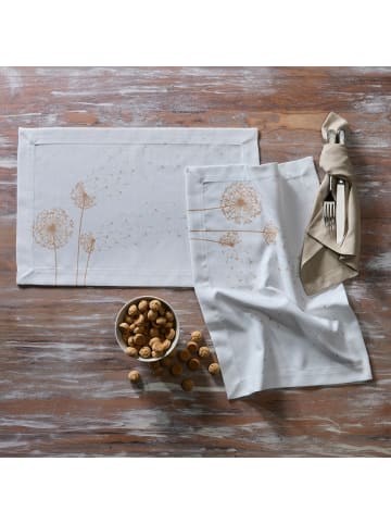Erwin Müller Tischset 2er-Pack in weiß-beige