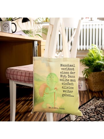 Mr. & Mrs. Panda shopping bag Schildkröte Wanderer Design mit Sp... in Weiß