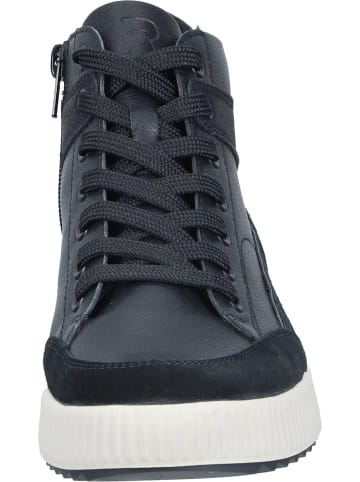 rieker Schnürstiefeletten in schwarz/schwarz/altsilber/schwarz/black