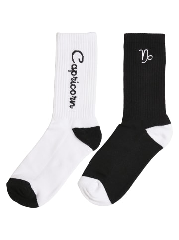 Mister Tee Basic Socks in black/white capricorn