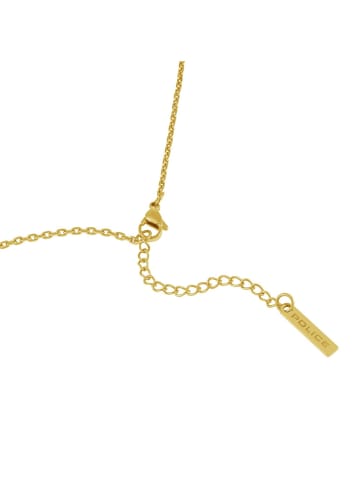 Police Herren-Kette Wrangell II Kreuz Goldfarben