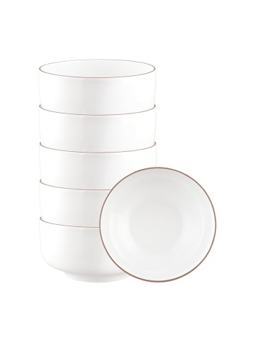 Seltmann Weiden 6er Set Schüsseln Sento Home Pure Lines in ø 20,3 cm in Cocoa Brown
