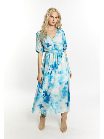 IZIA Damen Kleid in Blau Mehrfarbig