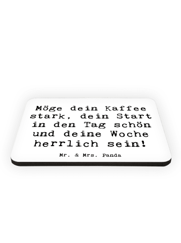 Mr. & Mrs. Panda Magnet Spruch Selbstzweifel Überwinden mit Spruch in Weiß