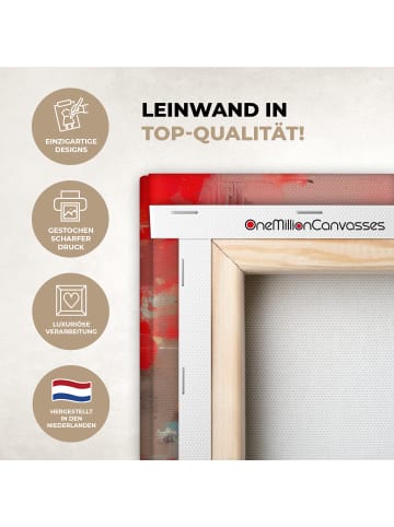 MuchoWow Leinwand Bilder Silhouette Liebe