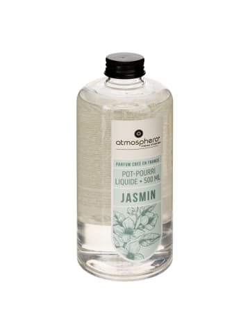 Atmosphera Créateur d'intérieur Jasmin Duftöl, Schaft, 500 ml in Transparent, (B) 7,5 x (H) 15 x (L) 7,5 cm