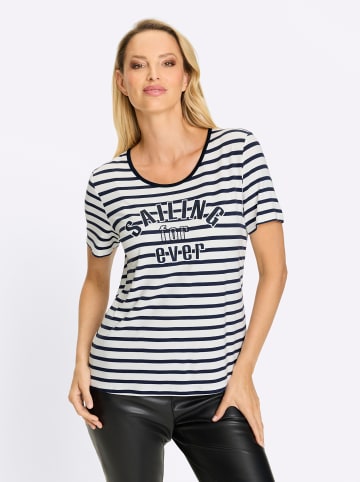 Heine T-Shirt in weiß-marine-geringelt