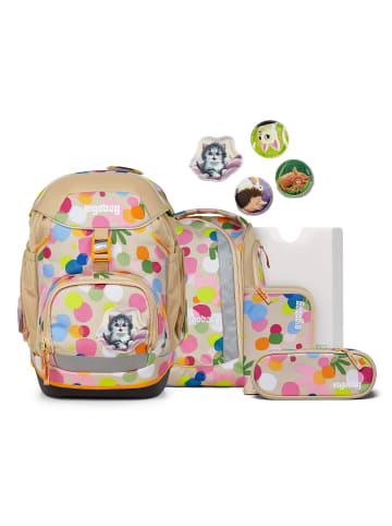 Ergobag Pack Schulranzen-Set 6tlg. inkl. Klettie-Set in BlütenzauBär