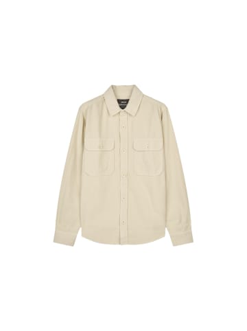 MADS NORGAARD COPENHAGEN Langarmhemd Dyed Canvas Skyler in grau